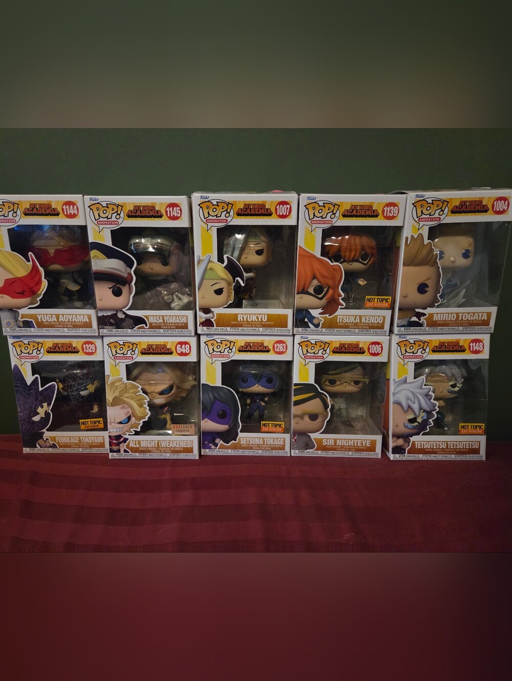 Lot Of 10 My Hero Academi Funko Pops!